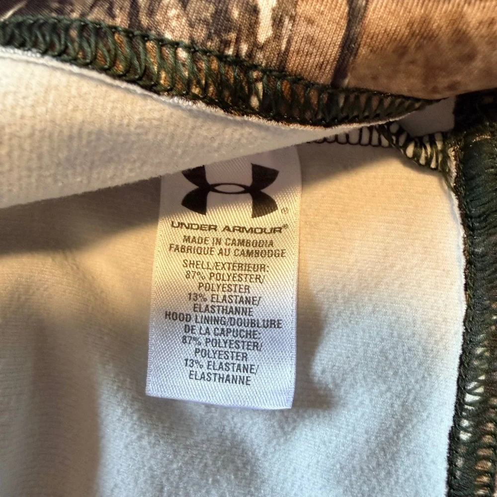 Under Armour ColdGear Infrared Realtree Camo Hunting Hoodie Medium scent control - Picture 4 of 9
